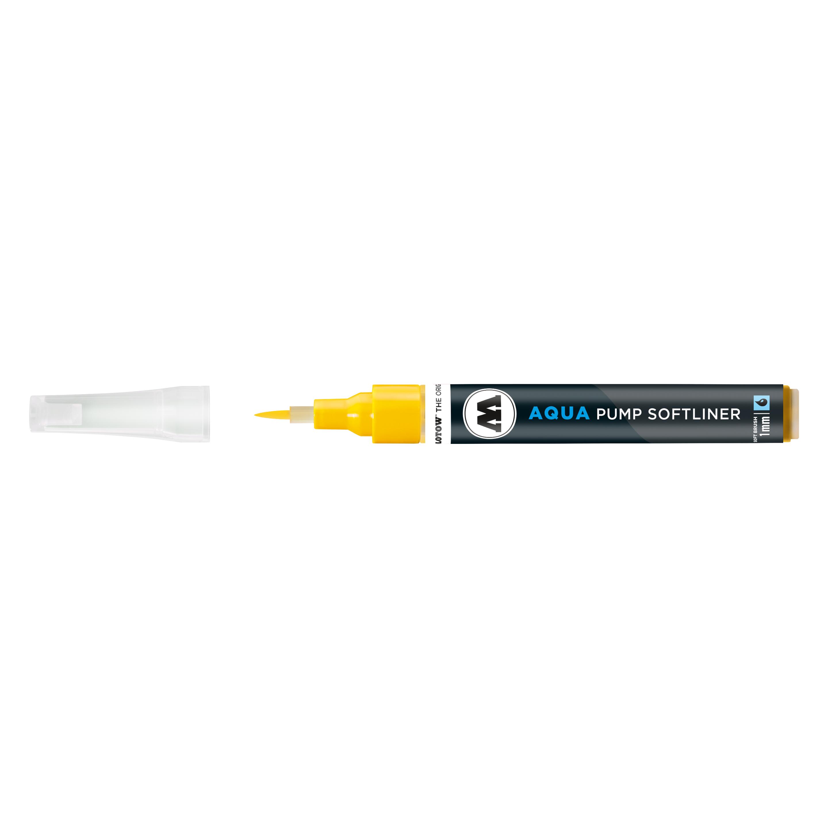 Molotow Pinselmarker Pump Softliner Aqua 1mm primärgelb (1x) (MO727001)