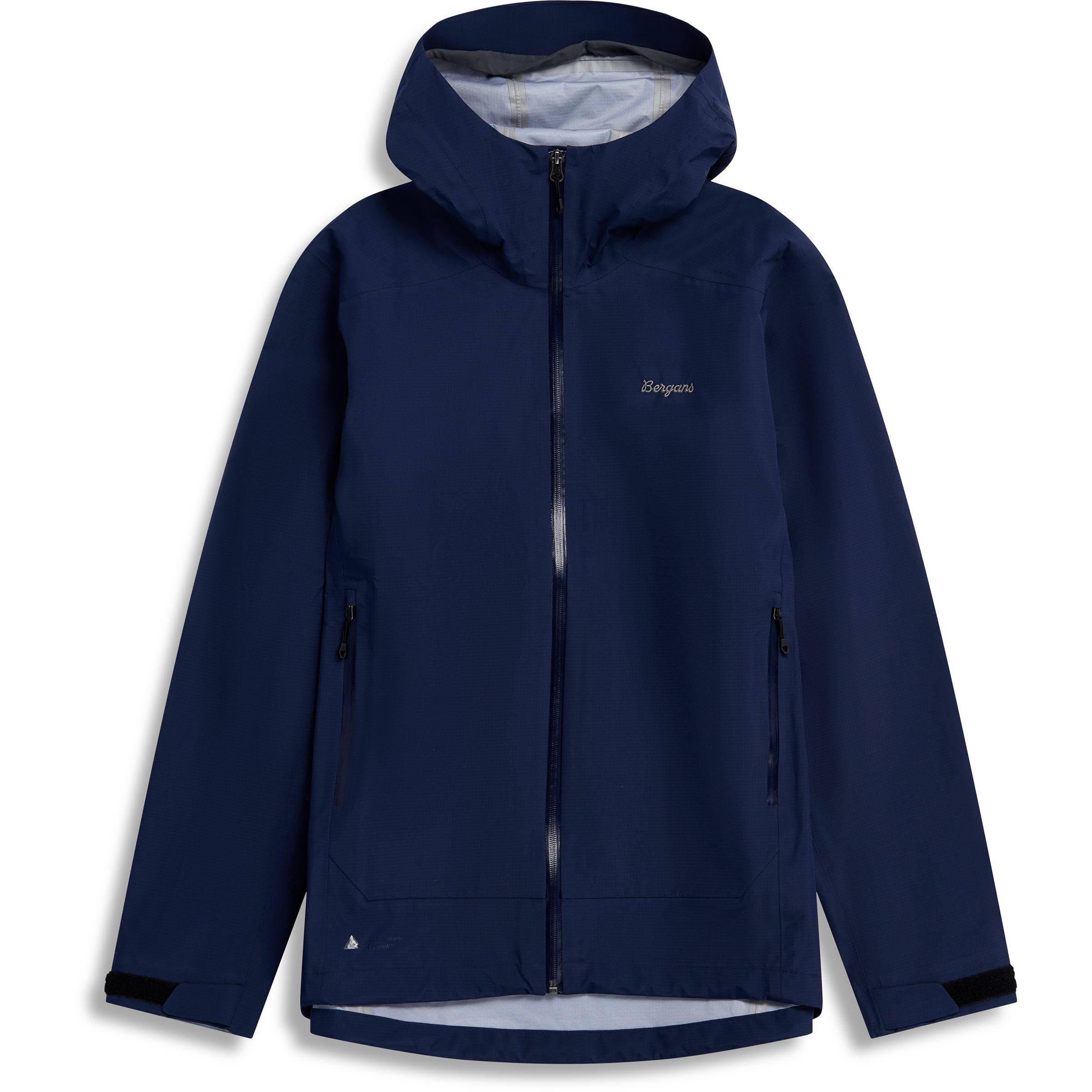 Bergans Essentials 3L Shell Herren Regenjacke blau Größe XL Trekking Klein verpackbar Wasserabweisend