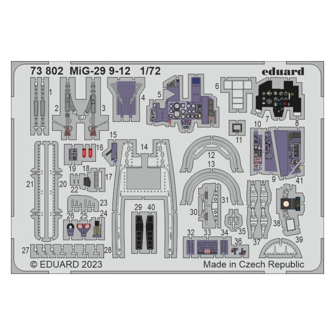 Eduard MiG-29 9-12 1/72 GREAT WALL HOBBY (73802)
