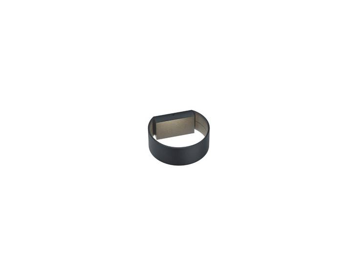 Helestra Led-Wandleuchte Fosca, Schwarz, Metall, rund, 16x14.5x6 cm, Lampen & Leuchten, Innenbeleuchtung, Wandleuchten