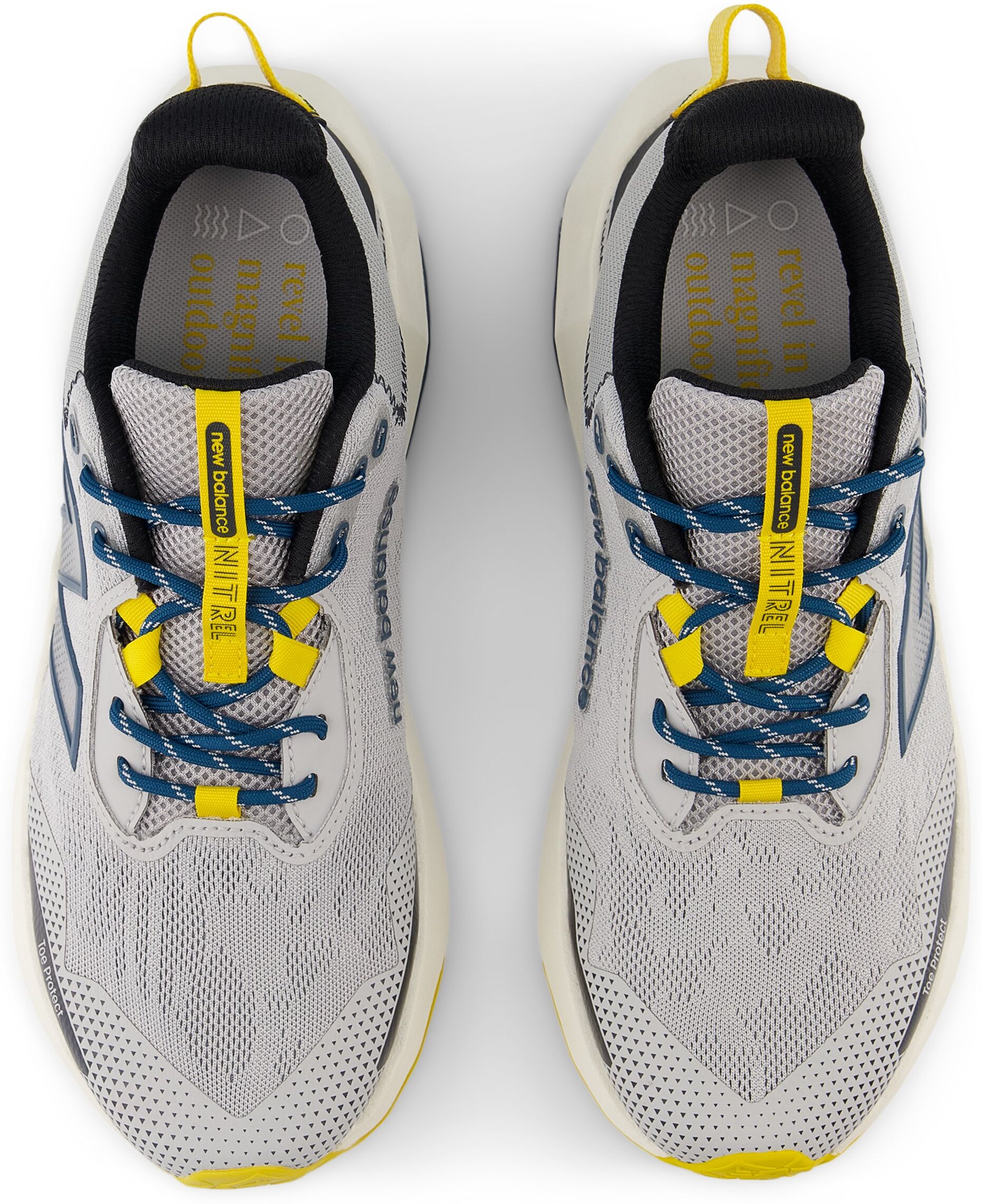 Laufschuh NEW BALANCE "DYNASOFT NITREL V6", Herren, Gr. 44, raincloud, de, Synthetik, Textil, Schuhe Laufschuh, Trailrunning-Schuhe für leichte Trails raincloud, de 44