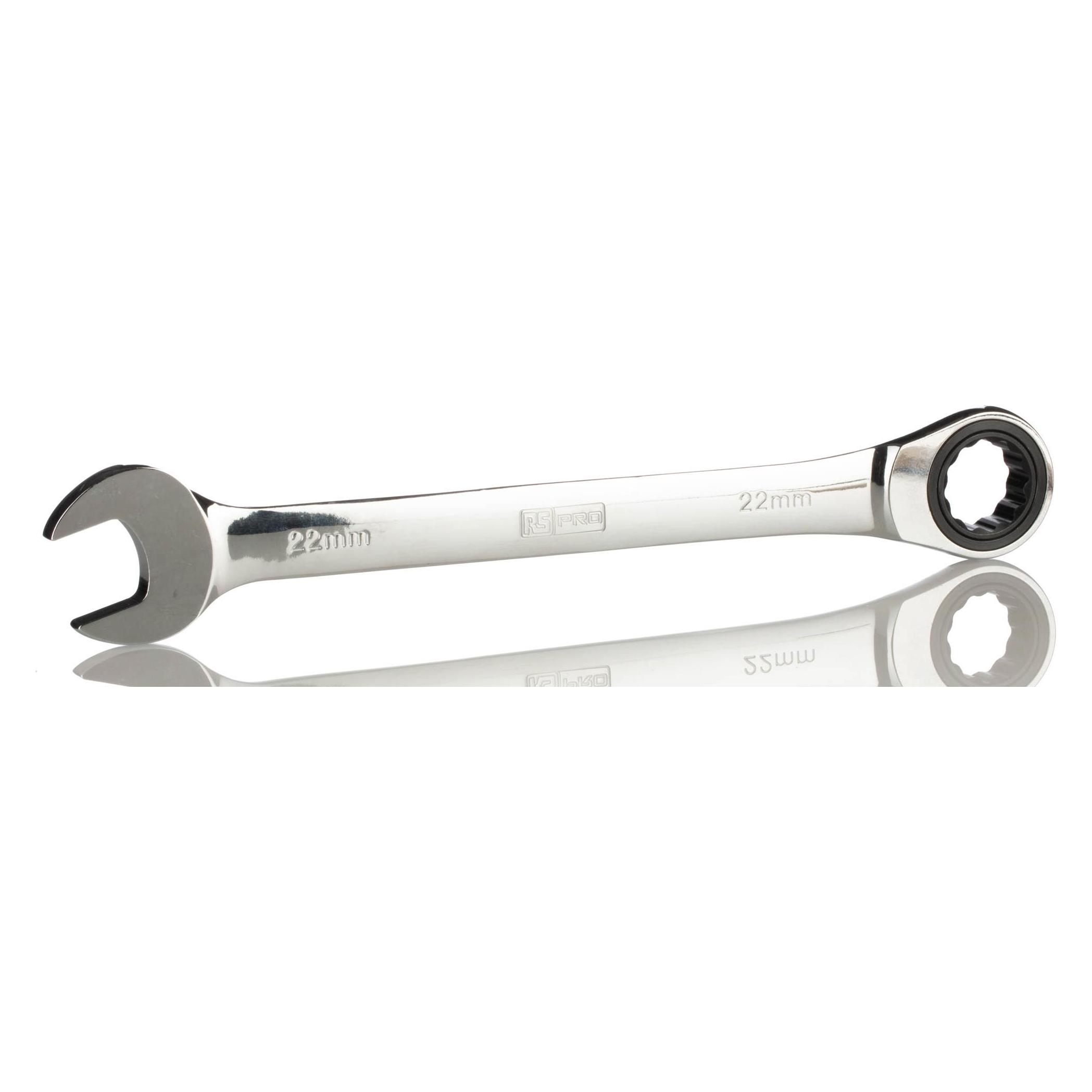 RS PRO Ratschen-Gabel-Ringschlüssel, 22mm (22 mm) (487040)
