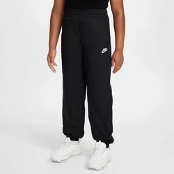 NIKE Sportswear Club Woven Jogginghose Kinder 010 - black/white M (137-147 cm)