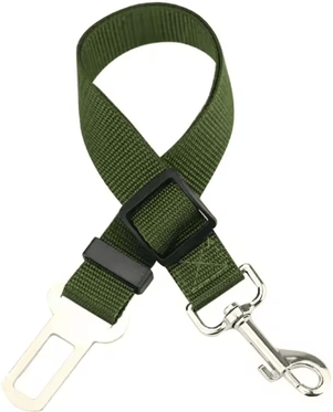 Inspire Picks Adjustable Dog Car Seat Belt Safety Leash For Secure Pet Travel army Green