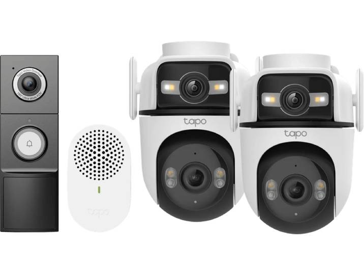 TP-Link Tapo C545D Duo Pack + D235 Smart Battery & Wired Doorbell