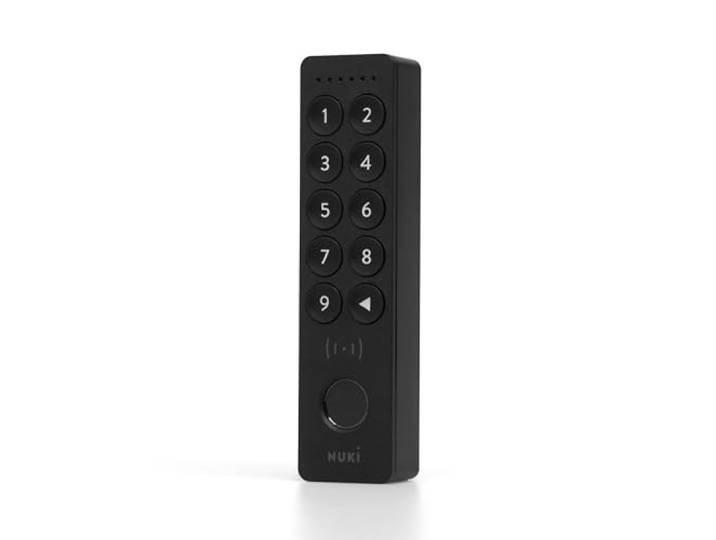 Nuki Keypad 2 NFC (2026) - Ouvrez votre porte avec Apple home key\, NFC\, empreinte digitale ou code à 6 chiffres\, accessoire Smart Home pour Nuki Smart Lock\, clavier Bluetooth compatible Matter