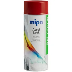 MIPA Acryllack RAL Color Farbspray 400ml RAL3020 - verkehrsrot