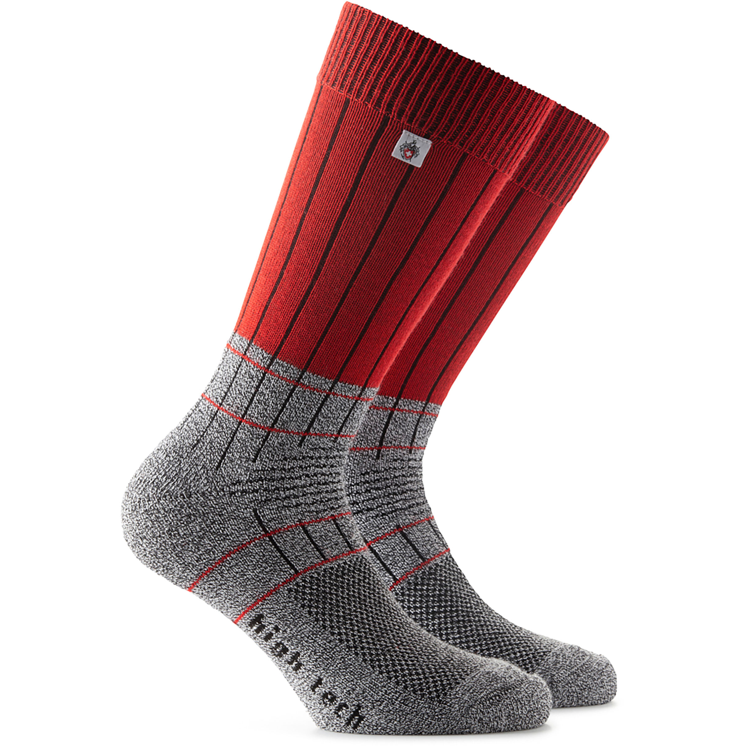 Rohner Sac Fibre High Tech Wandersocken rot Größe 36 Camping Atmungsaktiv Merinowolle | schoeller