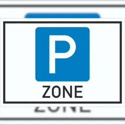 HB-Druck Parkzone Symbol Schild A3 (297x420mm)
