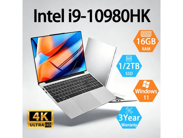 Ordinateur portable Intel Core I9 10980HK, Windows 11 Pro, 16 Go de DDR4, 1 To ou 2 To de SSD, ordinateur de jeu, PC gamer, ordinateur portable de bureau, ordinateur portable professionnel