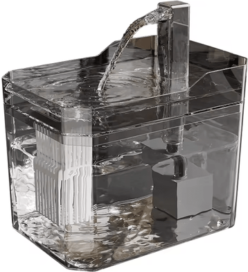 Inspire Curations ClearFlow 1.5L Automatic Cat Water Fountain gray Usb 1.5l