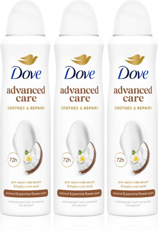 Dove Advanced Care Coconut & Jasmine Flower Scent ensemble