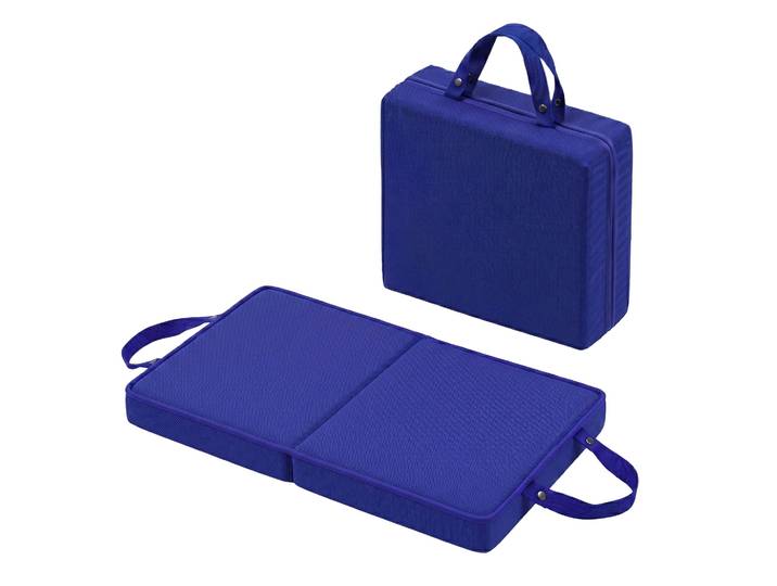 Relaxdays Tapis De Jardin Pliable Pour Genoux En Epe\, Amortissant\, Coussin Genoux\, Bleu Foncé