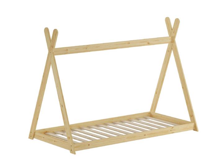 Kinderbett Spielbett Tipi Bett 90 x 200 cm Kiefer Massiv