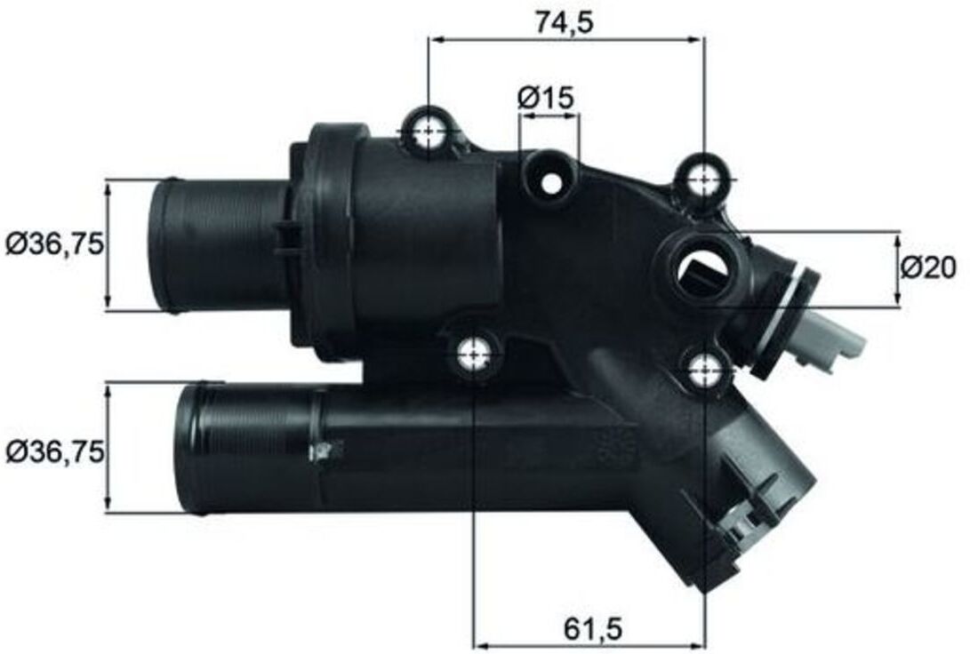 Thermostat, Kühlmittel MAHLE TH 46 83
