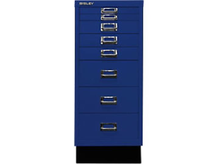 Bisley Schubladenschrank 8 Schübe Oxfordblau 279 x 380 x 670 mm