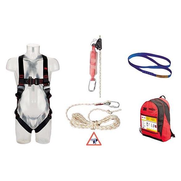 3M Absturzsicherung Set Dachdecker (Auffanggerät, Auffanggurt, 140 kg) (3660570056448)