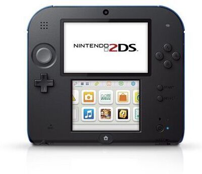Nintendo 2DS   Schwarz/Blau   4 GB - Refurbished