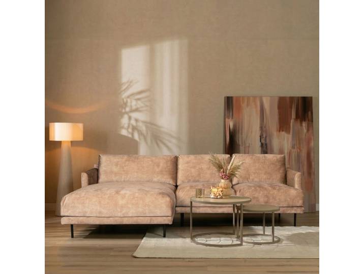 Bronx71 Ecksofa Denver Samt taupe links