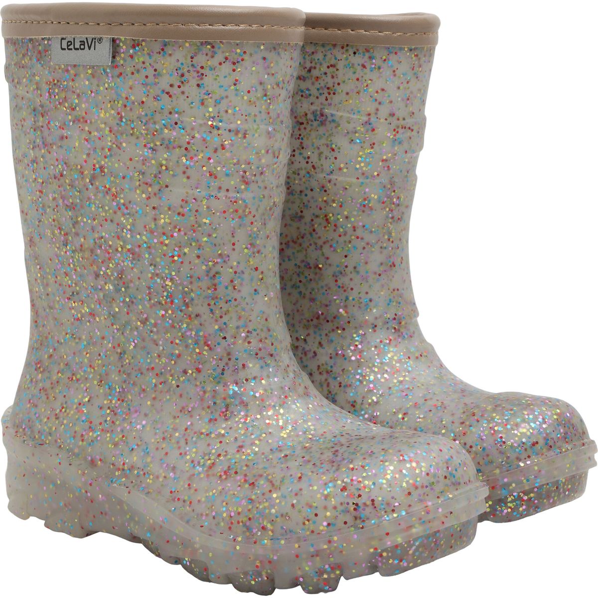 Celavi Thermal Wellies TPR - Embossed silver (1032) 26 320203-1032-26