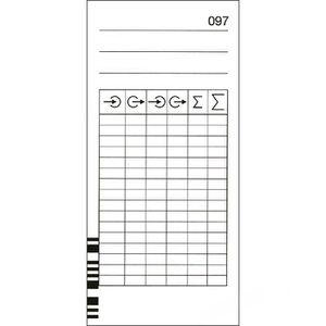 Bürk Stempelkarte Typ 2-5, doppelseitig, kodiert, 200 Stück