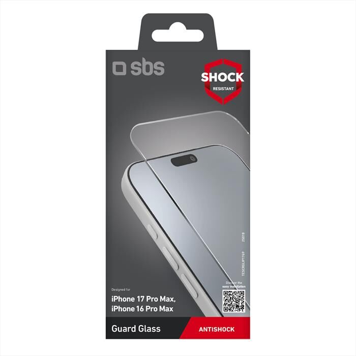SBS Screenglass Per iPhone 17 Pro Max/16 Pro Max-trasparente