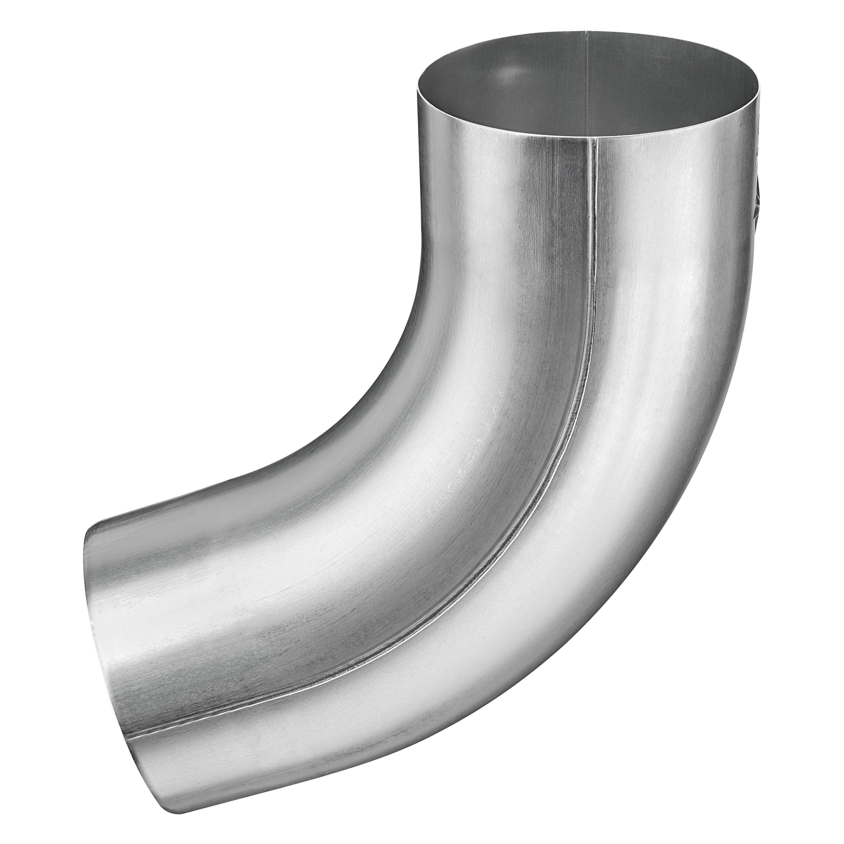 Grömo Zink-Rohrbogen 72Grad, 60mm, ohne Einzug (Winkelverbindung) (62060)