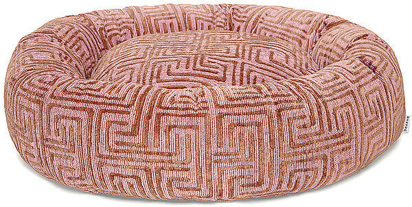 DOGGUO Hundebett MAZE ROUND rosa   M M