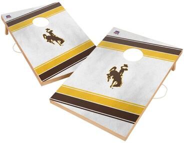 Skip's Garage Wyoming Cowboys 2x4 Tailgate Cornhole Boards