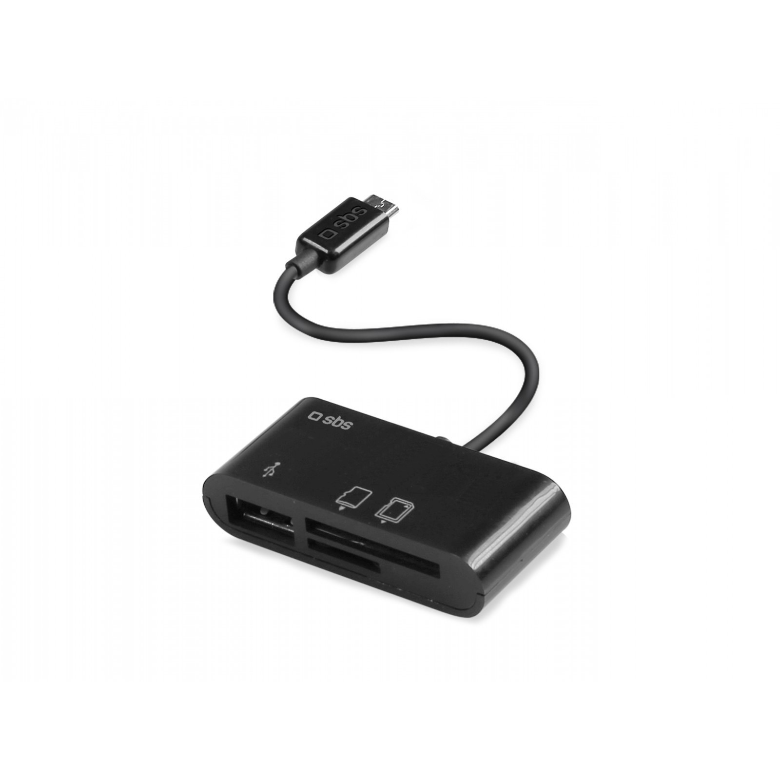 SBS OTG-kabel en kaartlezer voor tablets en smartphones