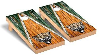 Skip's Garage LaVerne Leopards Weathered Cornhole Board Set