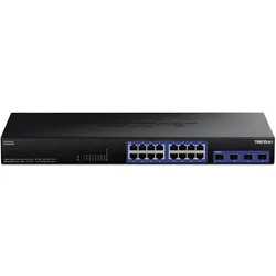 Trendnet Ethernet Switch Gigabit (20 Ports), Netzwerk Switch, Schwarz