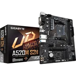 Gigabyte A520M S2H mATX Mainboard Sockel AM4 VGA/HDMI/DVI/D-Sub/M.2/SATA