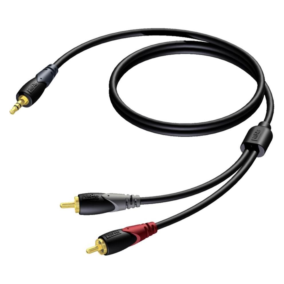 Procab Klinke 3,5 mm - RCA (Cinch) Kabel, x2 10 m Anschluss (CLA711/10) (10 m, Cinch Kabel) (CLA711/10)