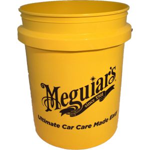 Meguiars Putzeimer Wascheimer, 18,9 Liter, rund, aus Kunststoff, gelb