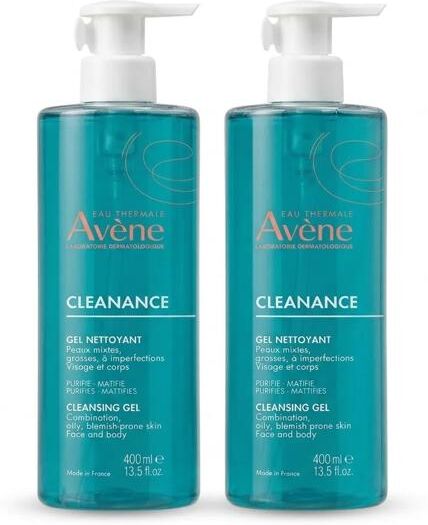 Avène Eau Thermale Avene Cleanance Gel BIPACCO Detergente Purificante 2x400 ml