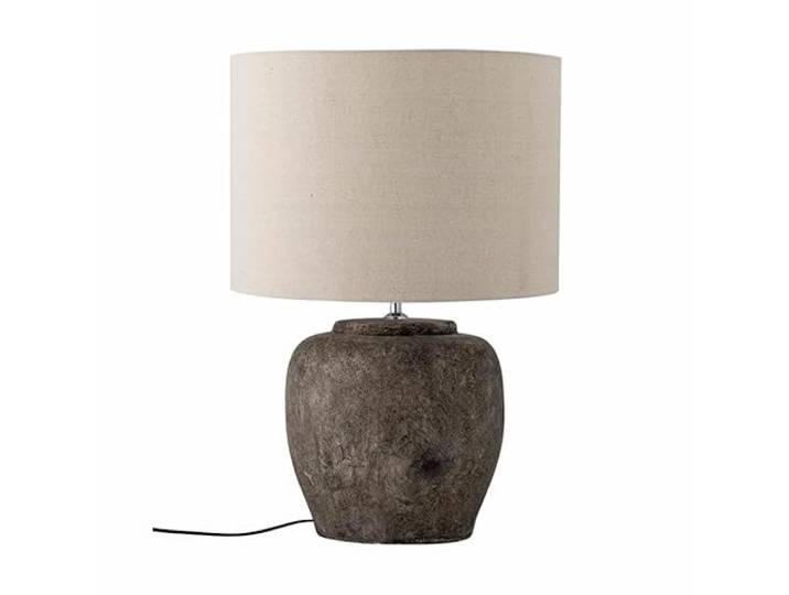 Isabelle Tischlampe, Grau, Steingut