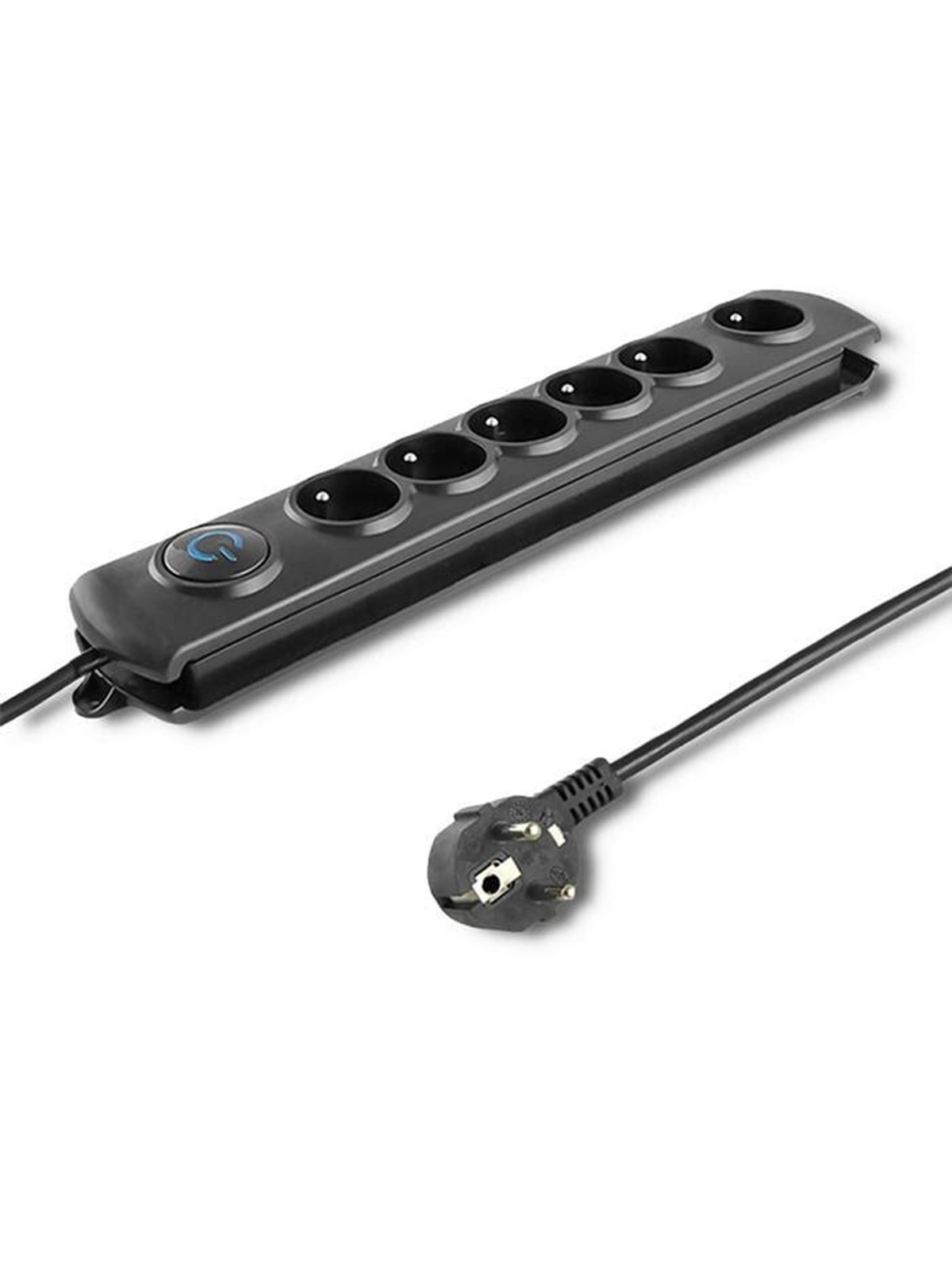 Qoltec Quick switch 50172 Überspannungsschutz - 6 AC-Steckdosen - 5 m Kabel