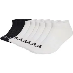 ADIDAS adidas Unisex Sneakersocken, 9er Pack - Thin & Light Sportswear Low Cut Socks, Logo, einfarbig, Größe 46-48 in Schwarz 2