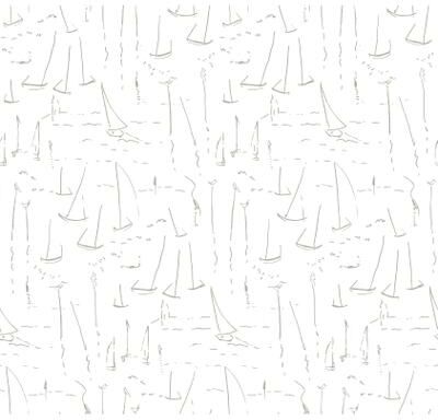 York Wallcoverings Vermillion Coast Silver Wallpaper