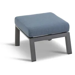Gartenhocker Deluxe Lounge Alu Aluminium Blau