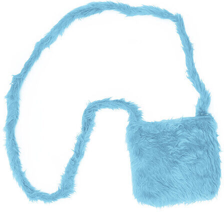 buttinette Tasche "Plüsch", hellblau
