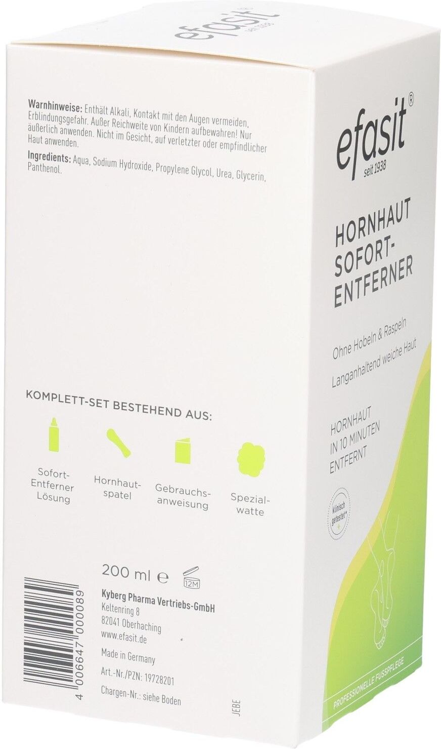 Efasit Hornhaut Sofort-Entferner Tinktur 200 ml