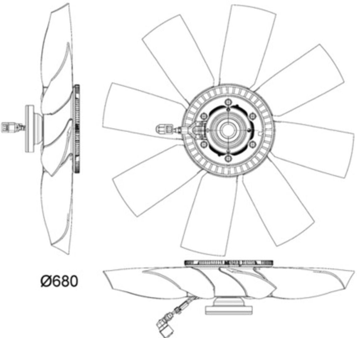 Lüfter, Motorkühlung MAHLE CFF 477 000P