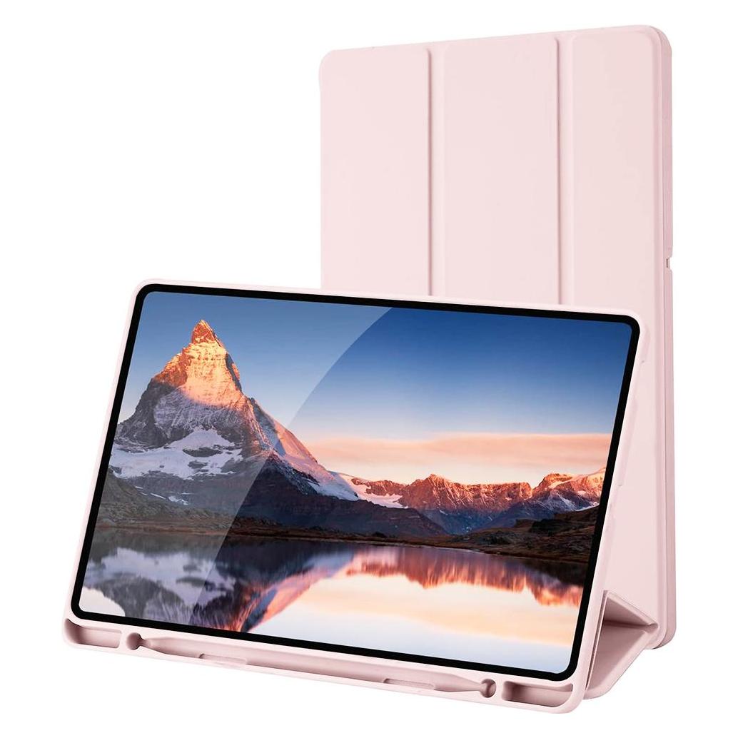 Techsuit - Flex Trifold (with Pencil Holder) - Samsung Galaxy Tab S6 Lite (2020/2022/2024) - Pink (Samsung Galaxy Tab S6 Lite, Samsung Galaxy Tab S6 Lite (2022), Samsung Galaxy Tab S6 Lite (2024)) (56346286)