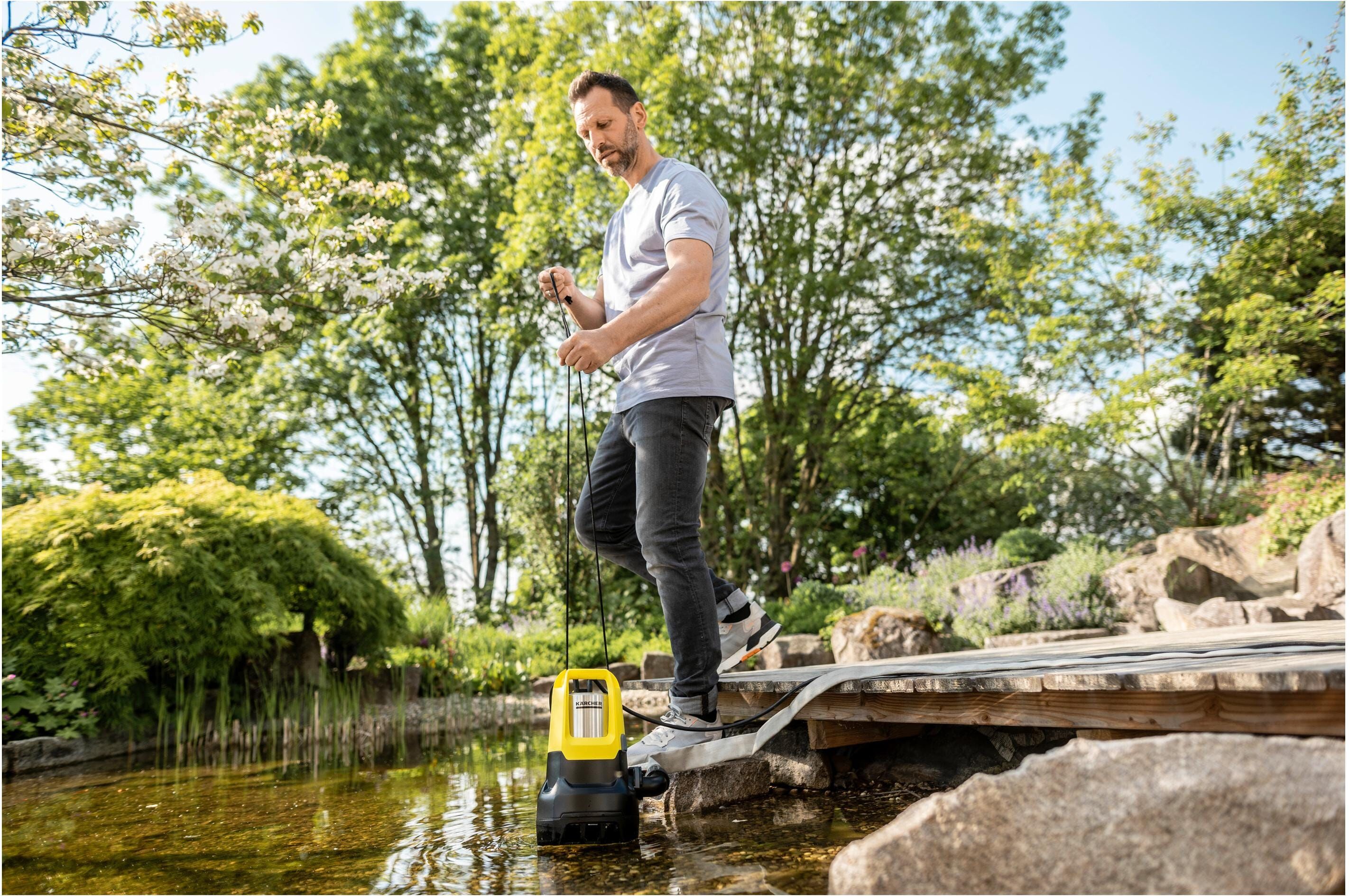 Schmutzwasserpumpe KÄRCHER "SP 22000 Dirt Level Sensor", gelb (bunt), Pumpen, Schmutzwasserpumpe bunt Einheitsgröße
