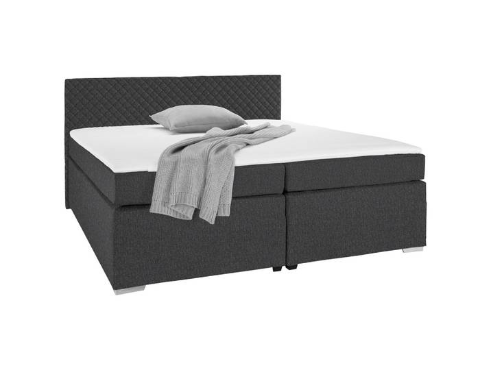 Boxspringbett Mali New in Grau ca. 180x200cm