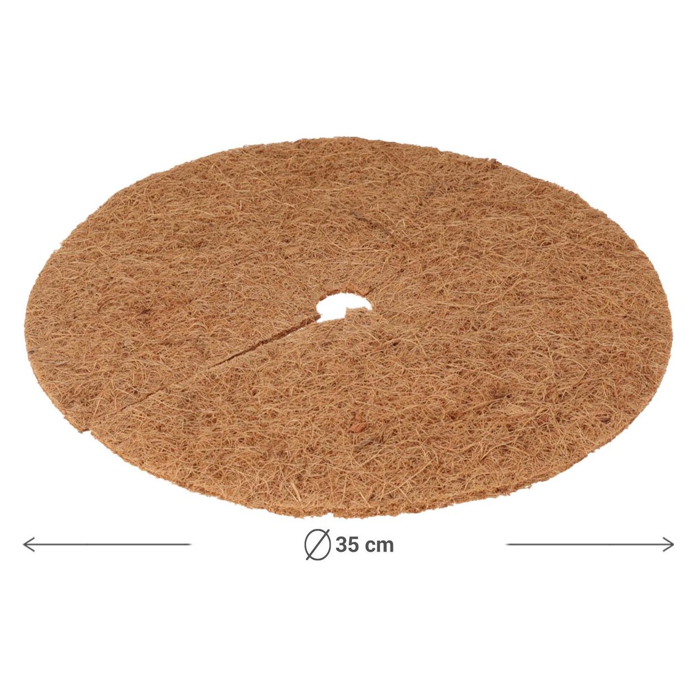 ProGarden Frostschutz-Kokosmatten für Topfpflanzen, rund, Ø 35 cm, 3er-Set (58279808)