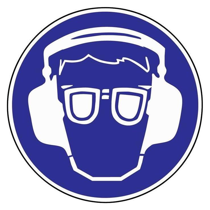 HP Autozubehör Gebotszeichen Gehör-/Augenschutz benutzen Kunststoff (3000277512)