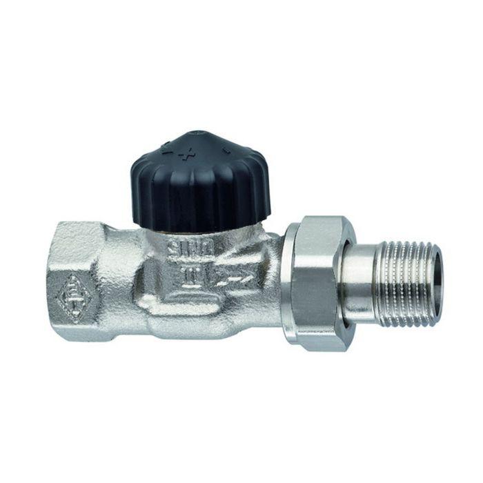 Heimeier Thermostat Ventiluntetreil 220204000 Durchgang 1", Rotguss vernickelt